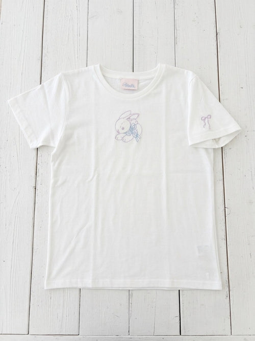 Bunny Little Friend Tee - V.White