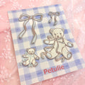 Teddy Patch Set - BLUE