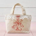 Teddy Petit Lace Tote - NATURAL