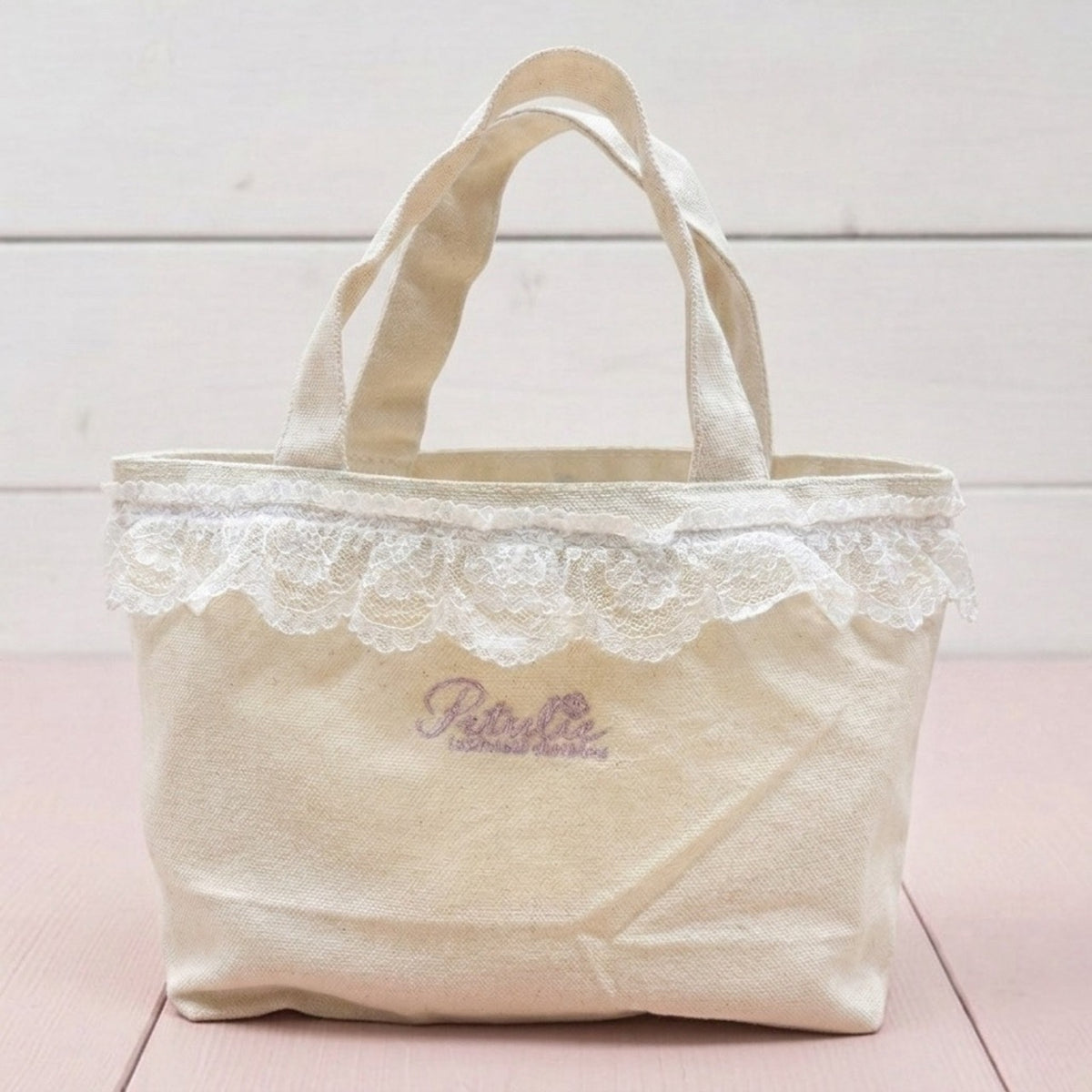 Bunny Petit Lace Tote - NATURAL