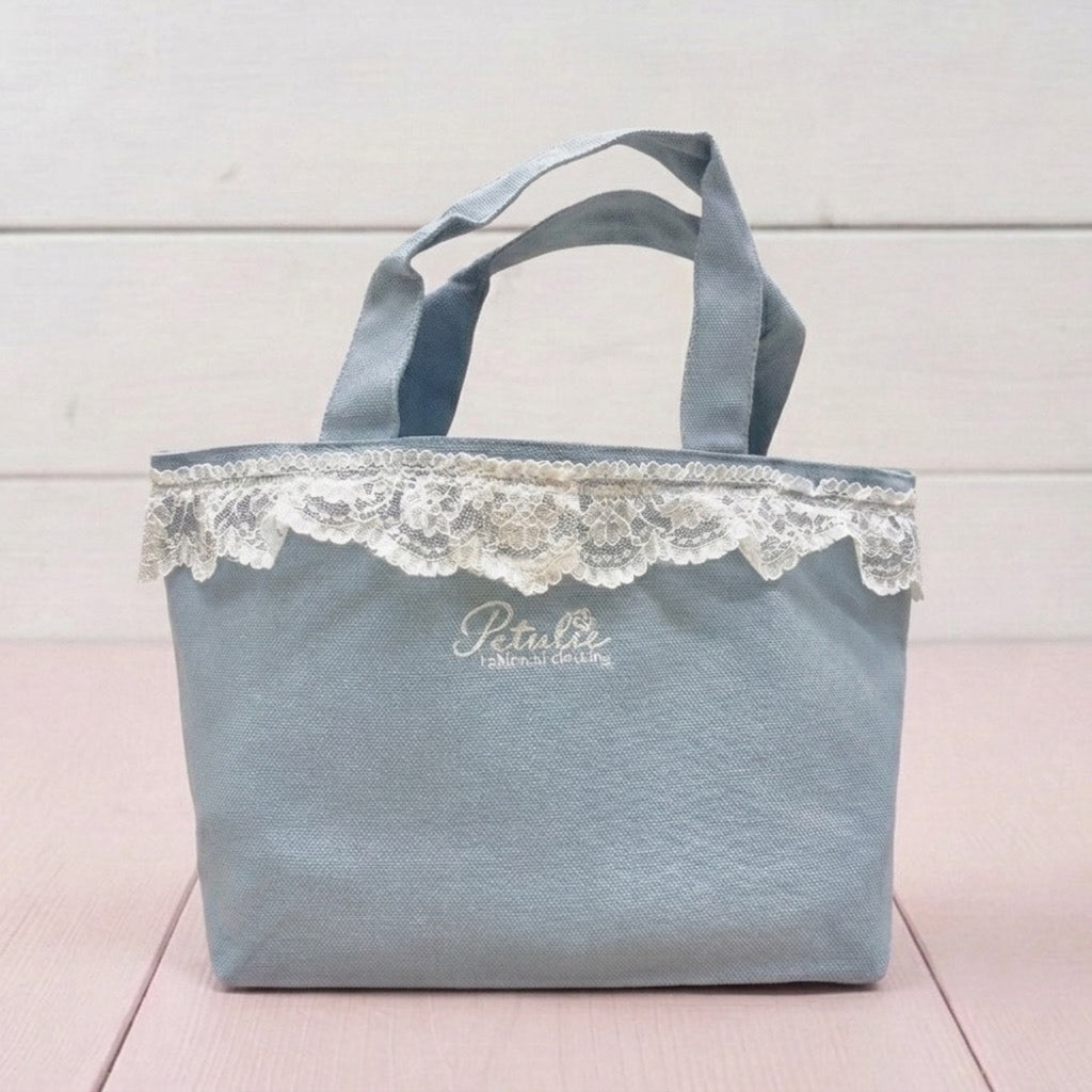 Bunny Petit Lace Tote - BLUE