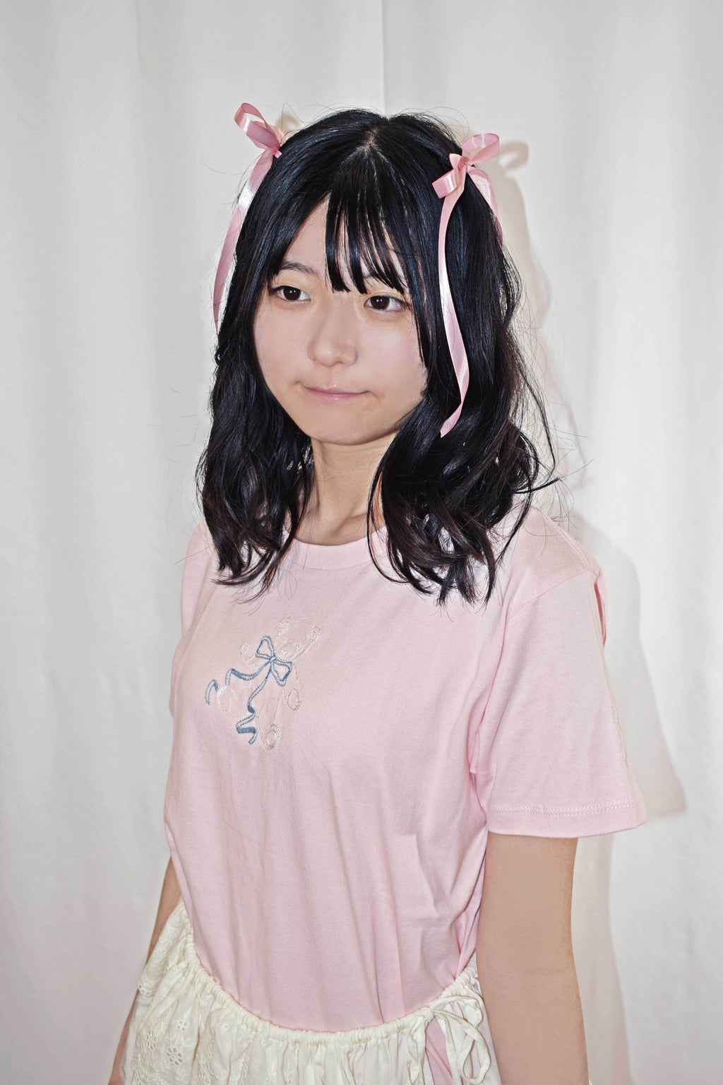 Teddy Little Friend Tee - Pink