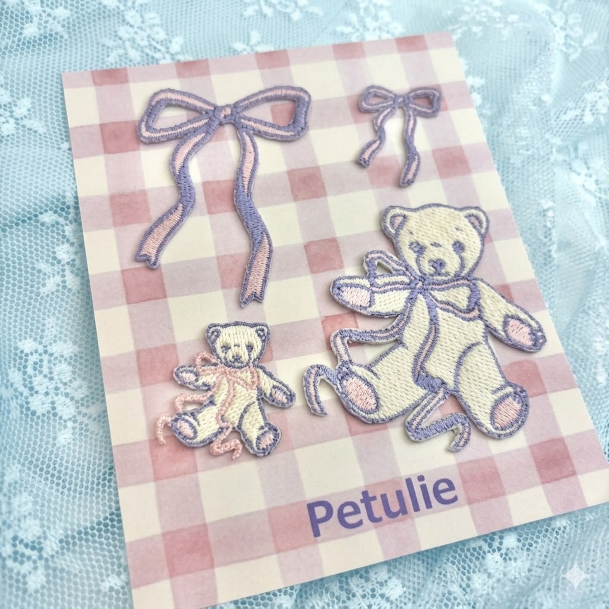 Teddy Patch Set - PINK