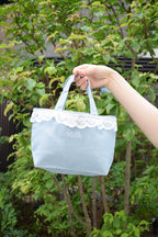 Teddy Petit Lace Tote - BLUE