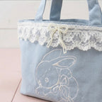 Bunny Petit Lace Tote - BLUE