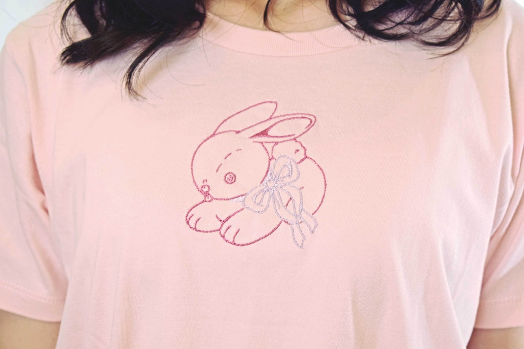 Bunny Little Friend Tee - Pink