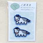 PARKオリジナル　刺繍ワッペン　うし　２個セット