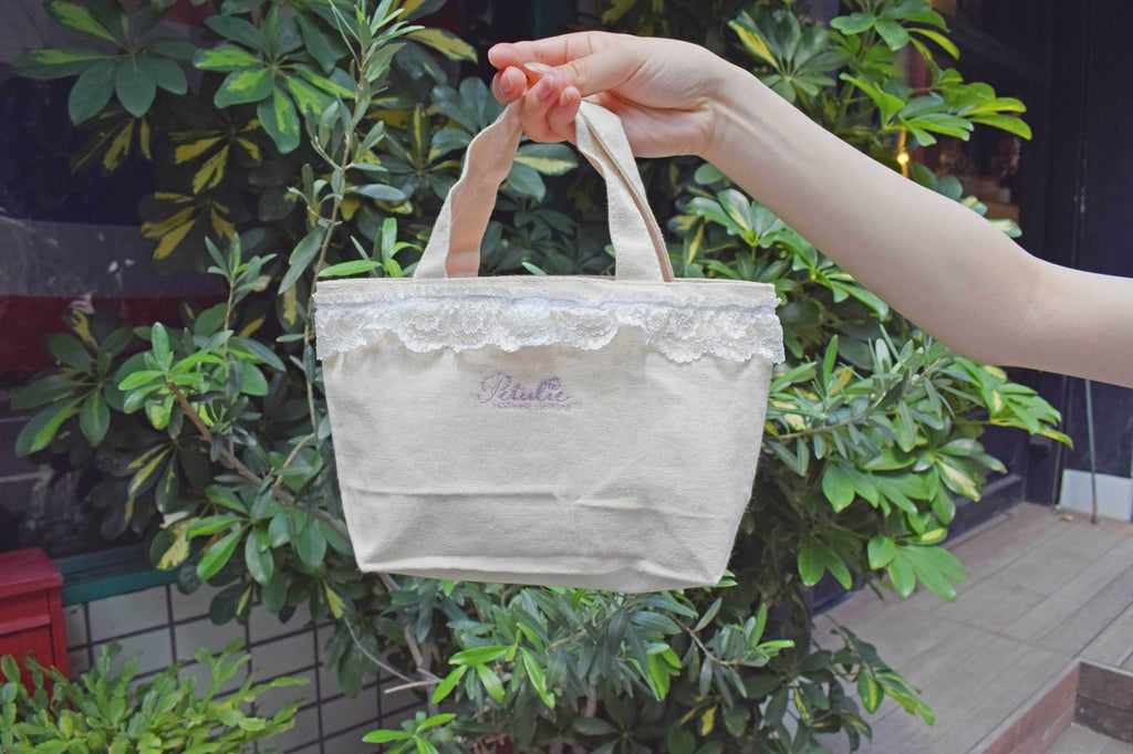 Bunny Petit Lace Tote - NATURAL