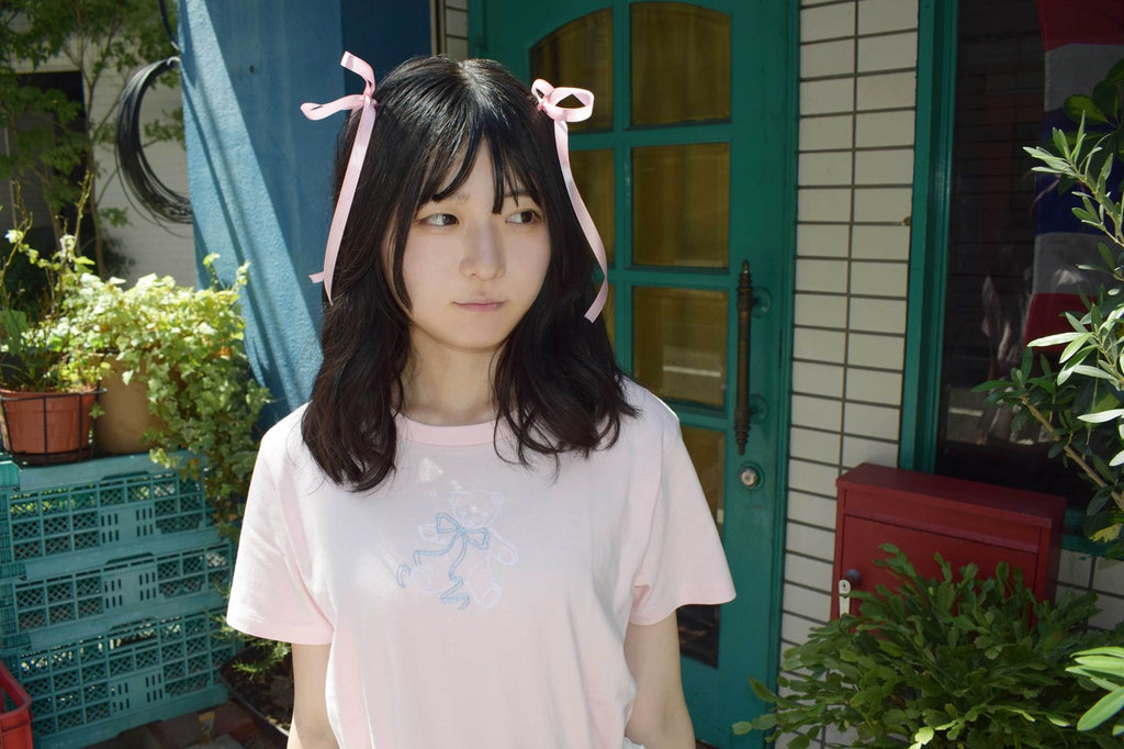 Teddy Little Friend Tee - Pink