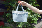 Bunny Petit Lace Tote - BLUE