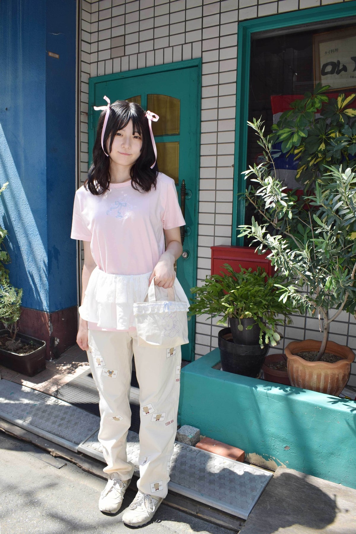 Bunny Petit Lace Tote - NATURAL