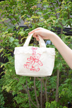 Teddy Petit Lace Tote - NATURAL