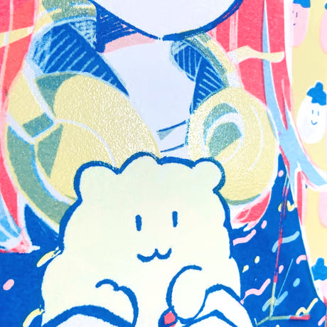 リソグラフプリント りと（Risograph Art Print Rito）