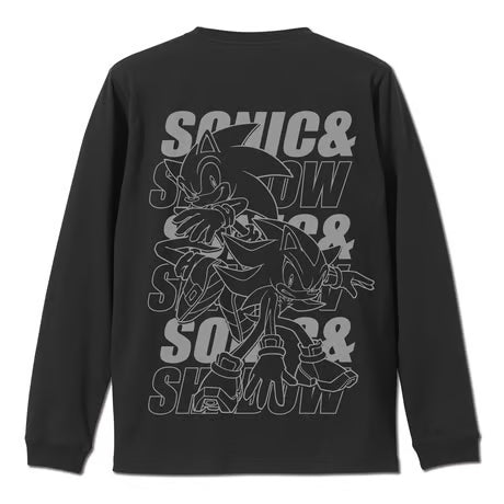 【COSPA】SONIC＆SHADOW 袖ロングスリーブTシャツ ブラック [ソニック・ザ・ヘッジホッグ] 0383-1749