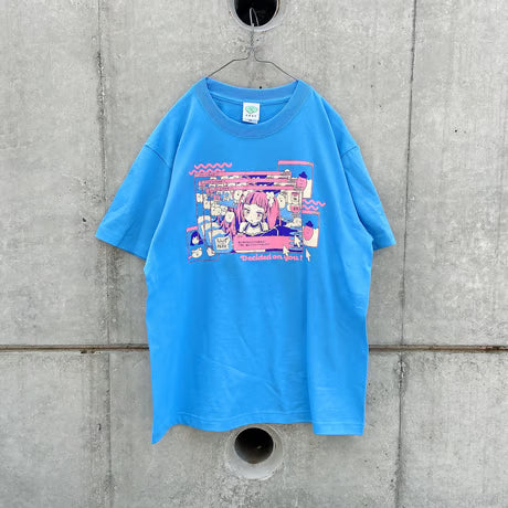 まりとデート Ｔシャツ Ver2.0 サックス（Date with Mari T-Shirt Ver2.0 Saxe）