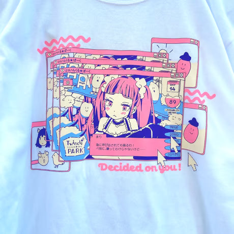 まりとデート Ｔシャツ Ver2.0 ホワイト（Date with Mari T-Shirt Ver2.0 White）