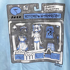 きせかえことこＴシャツ　ライトブルー（Dress up Kotoko T-shirt Light Blue）