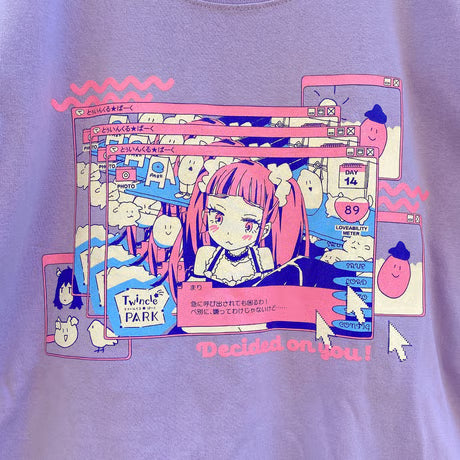 まりとデート Ｔシャツ Ver2.0 ライトパープル（Date with Mari T-Shirt Ver2.0 Light Purple）