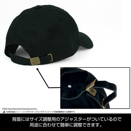 【COSPA】刺繍ローキャップ for PlayStation [プレイステーション] カラー：BLACK 6604-1886