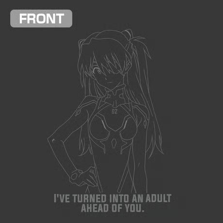 【COSPA】式波・アスカ・ラングレー ラインアート Tシャツ [EVANGELION] 0135-1337 スミクロ