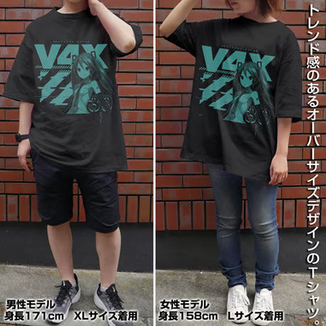 【COSPA】初音ミク V4X ビッグシルエットTシャツ [初音ミク V4X] 0590-1535