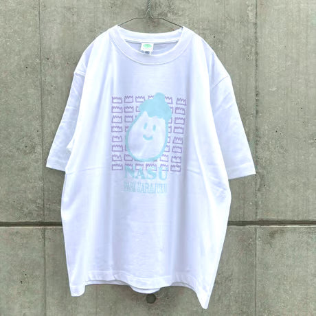 NASU&BARAN BIGTシャツ ホワイト（Eggplant and Baran Big T-shirt White）