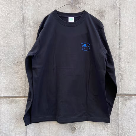 モルケーキ ロンT ブラック（Guinea pig cake long sleeve T-shirt Black）
