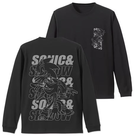 【COSPA】SONIC＆SHADOW 袖ロングスリーブTシャツ ブラック [ソニック・ザ・ヘッジホッグ] 0383-1749