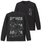 【COSPA】SONIC＆SHADOW 袖ロングスリーブTシャツ ブラック [ソニック・ザ・ヘッジホッグ] 0383-1749