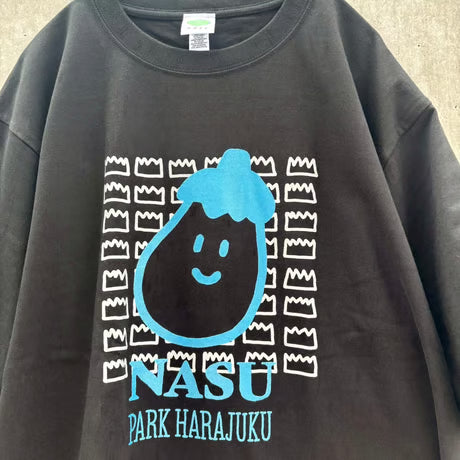 NASU&BARAN BIGTシャツ ブラック（Eggplant and Baran Big T-shirt Black）