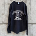 こともるワッフルロンT ブラック（Kotoko & Guinia Pig Waffle Long Sleeve T-shirt Black）