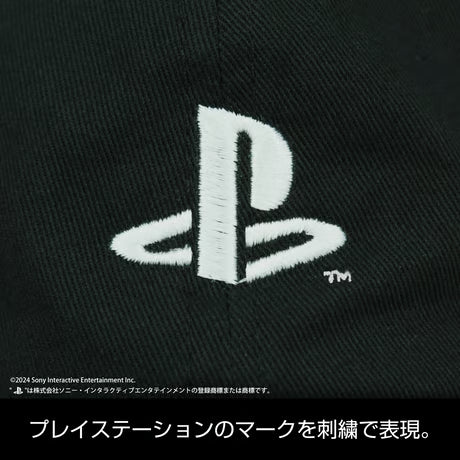 【COSPA】刺繍ローキャップ for PlayStation [プレイステーション] カラー：BLACK 6604-1886