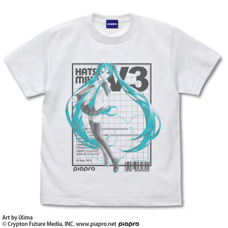【COSPA】初音ミク V3 Tシャツ Ver.3.0 [初音ミク V3] 0593-0914