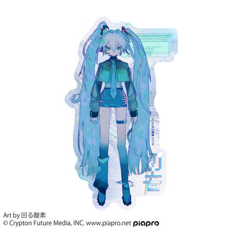 【COSPA】初音ミク 屋外対応ステッカー 回る酸素 Ver. [初音ミク] 0594-2072