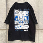 モルケーキ BIGシルエットTシャツ ブラック（Guinea Pig Cake Over Size T-Shirt Black）