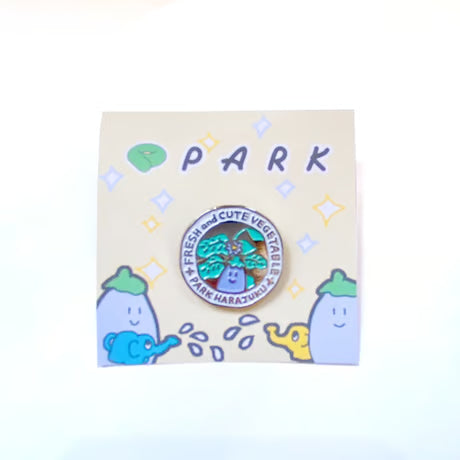 ナスコインピンバッジ（Eggplant Coin Pin Badge）