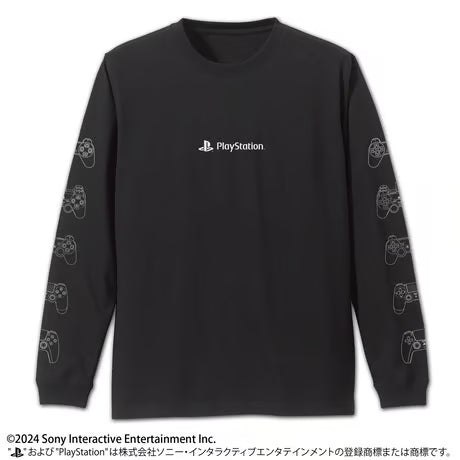 【COSPA】袖リブロングスリーブTシャツ for PlayStation Controller Line-ups Ver. [プレイステーション] ブラック 6604-1892