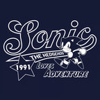 【COSPA】ソニック アメリカン Tシャツ [ソニック・ザ・ヘッジホッグ]　ネイビー
