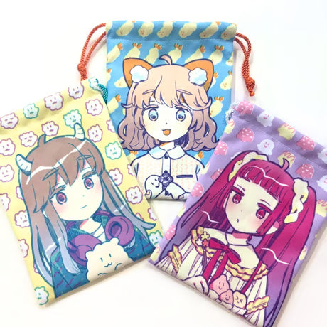 ミニ巾着 りと（Mini Drawstring Pouch Rito）
