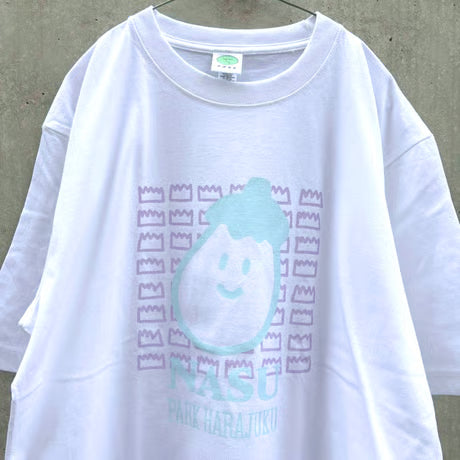 NASU&BARAN BIGTシャツ ホワイト（Eggplant and Baran Big T-shirt White）