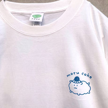 モルケーキ BIGシルエットTシャツ ホワイト（Guinea Pig Cake Over Size T-Shirt White）