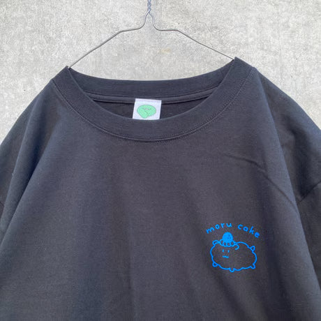 モルケーキ BIGシルエットTシャツ ブラック（Guinea Pig Cake Over Size T-Shirt Black）