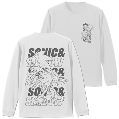 【COSPA】SONIC＆SHADOW 袖ロングスリーブTシャツ ホワイト [ソニック・ザ・ヘッジホッグ] 0383-1749