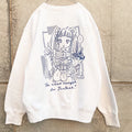 まりカフェスウェット ホワイト（Mari Cafe Sweatshirt White）