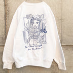 まりカフェスウェット ホワイト（Mari Cafe Sweatshirt White）