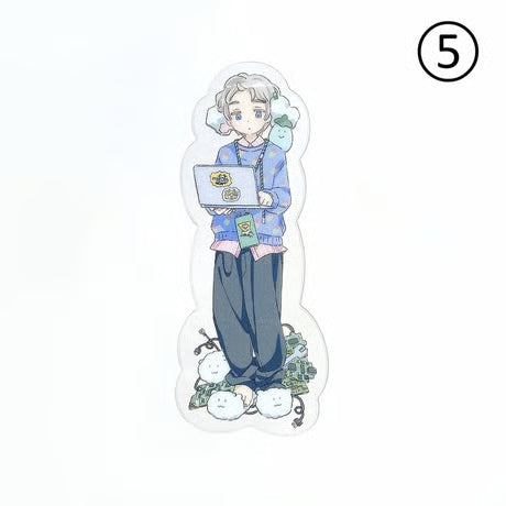 PARKのキャラクター 全身クリアステッカー （PARK Character Full Body Clear Sticker ）