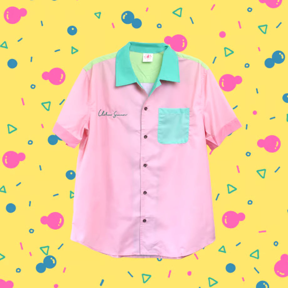 【宇宙サマー】MELON MELON COLORBLOCK BUTTON DOWN