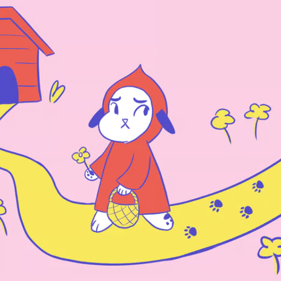 【宇宙サマー】LITTLE RED RIDING DOG T-SHIRT