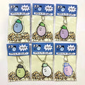 ナスのアクリルキーホルダー クリア（Eggplant acrylic key chain clear）