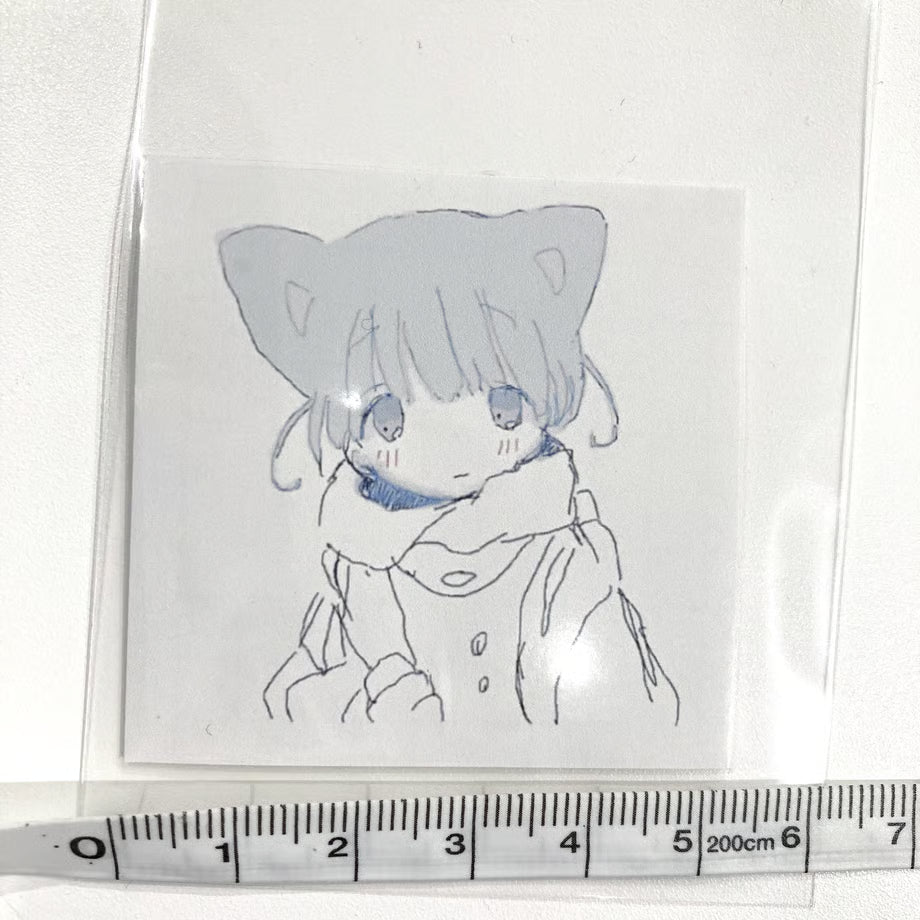 【ゆーきん】つめたいねこ　ステッカー